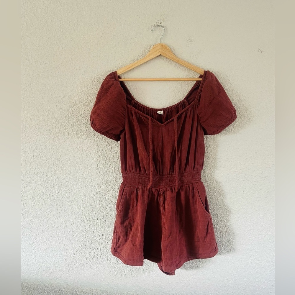 Aerie gauzy shorts romper